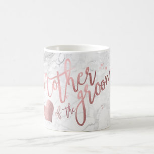 PixDezines Mor i Groom/Faux Ro Guld/Marble Kaffemugg