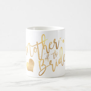 PixDezines Mor i skript Bride/Faux Guld Kaffemugg
