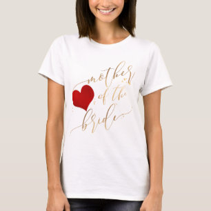 PixDezines Mor i skript Bride/Faux Guld T Shirt