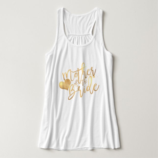 PixDezines Mor till Brud/Falskt Guldmanus Linne Med Racerback (Design framsida)