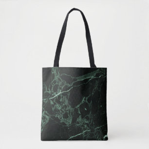 PixDezines MÖRK GRÖNT MARBLE Tygkasse
