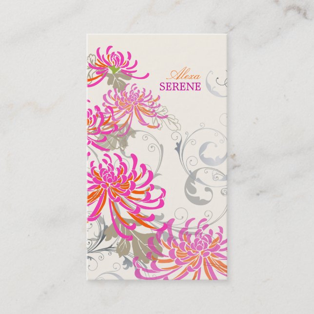PixDezines morsa+swirls/diy färg Visitkort (Framsida)