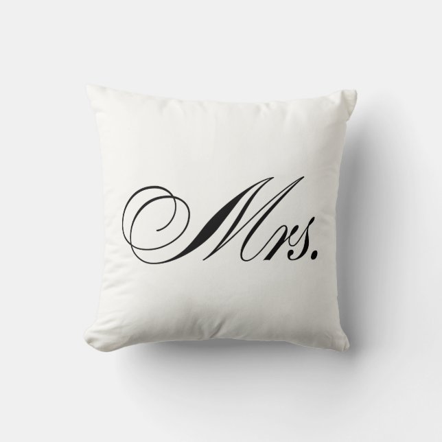 PixDezines Mrs. vid Kudow DIY färg Kudde (Framsida)
