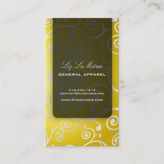 PixDezines-muffinsar roterar + guldfärgad Visitkort (Framsida)