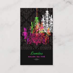 PixDezines murano glass chandeliers/DIY typsnitt Visitkort