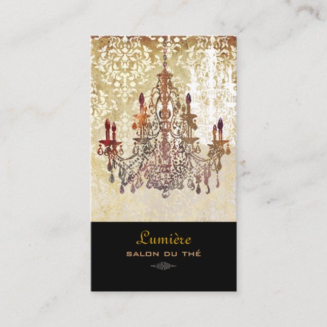 PixDezines murano glass chandeliers/DIY typsnitt Visitkort (Framsida)