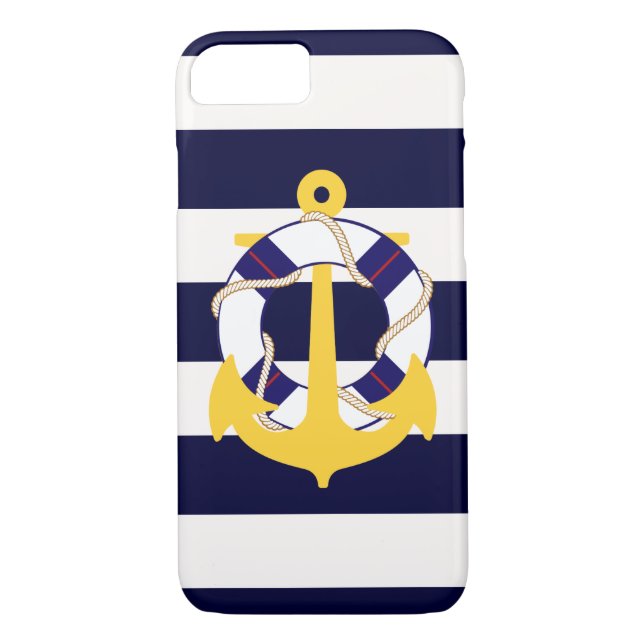 PixDezines nautical/anchor/Diy färg Case-Mate iPhone Skal (Baksida)