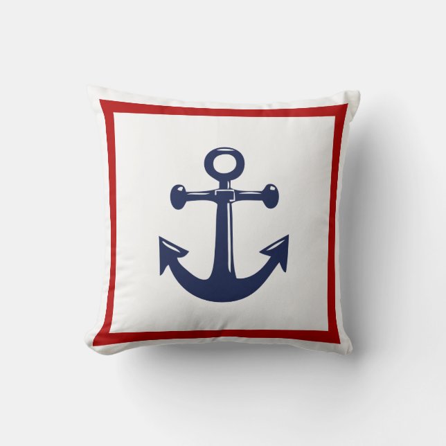 PixDezines nautical/DIY färg/anchor Kudde (Framsida)