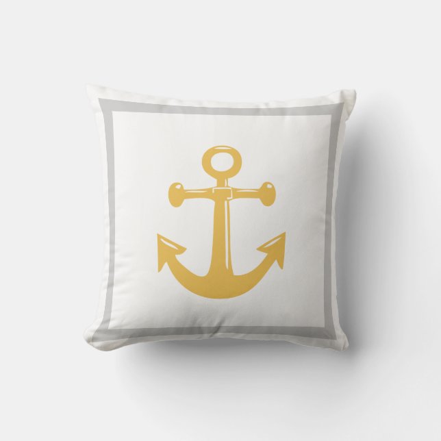 PixDezines nautical/DIY färg/anchor Kudde (Framsida)