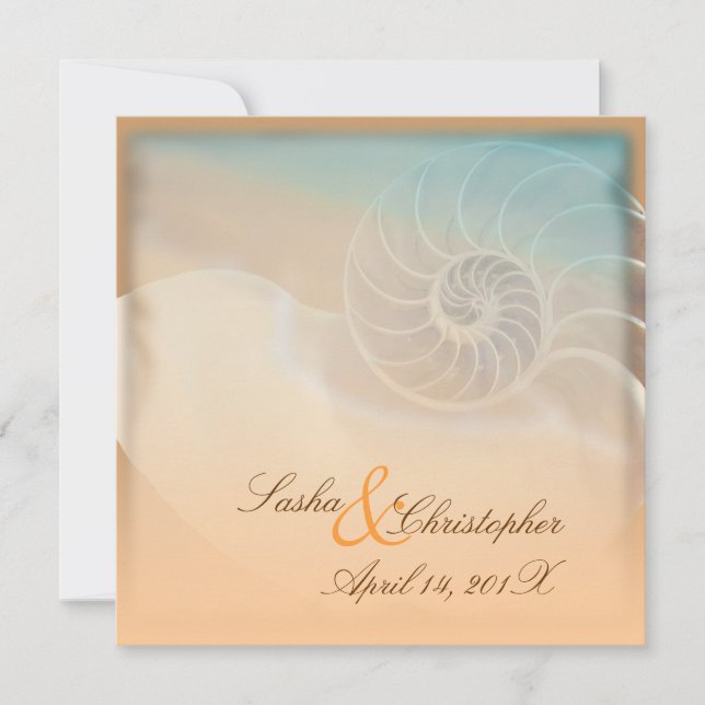 PixDezines nautilus, dyyinbjudningar Inbjudningar (Framsida)