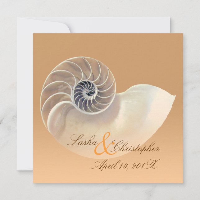 PixDezines nautilus, dyyinbjudningar Inbjudningar (Framsida)