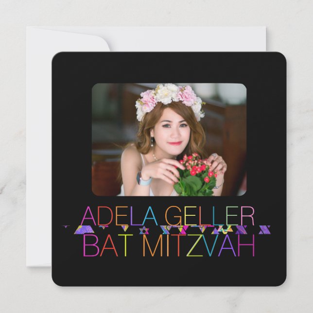 PixDezines-neons/typografi/bat mitzvah inbjudan (Framsida)