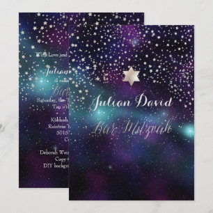 PixDezines NIGHT HIMLAR PUB MITZVAH ✡ Inbjudningar