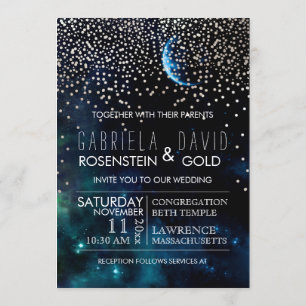PixDezines Night Himlar/Starry Natt Inbjudningar