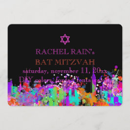 PixDezines NYC urban/bat-mitzvah Inbjudningar