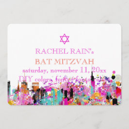 PixDezines NYC urban/bat mitzvah Inbjudningar
