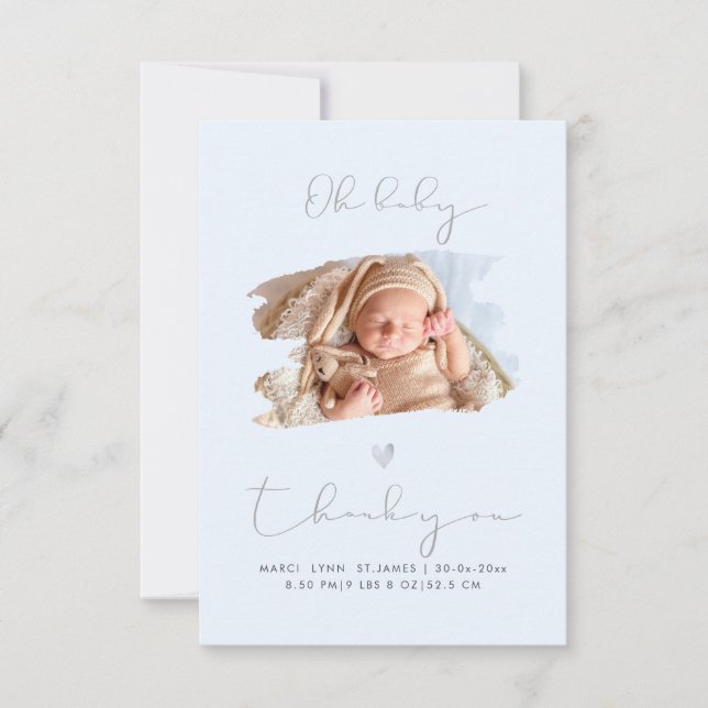 PixDezines Oh Baby Shower Tack DIY Färg (Framsida)