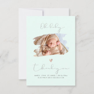 PixDezines Oh Baby Shower Tack DIY Färg Mint