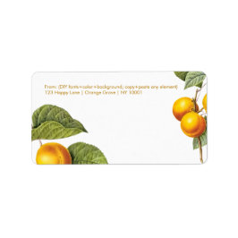 PixDezines Orchard/Peacher/Redoute Adressetikett