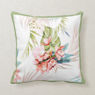 PixDezines Orchid Isle, Tropical, Ram DIY Kudde