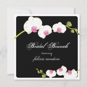 PixDezines orchid/möhippa brunch/dyy-bakgrund Inbjudningar