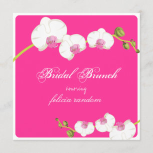 PixDezines orchid/möhippa brunch/dyy-bakgrund Inbjudningar