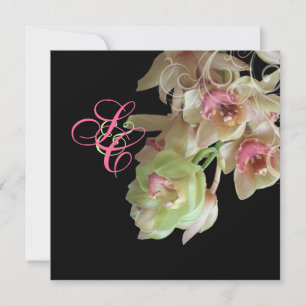 PixDezines Orchid + Ornamental blomma Inbjudningar