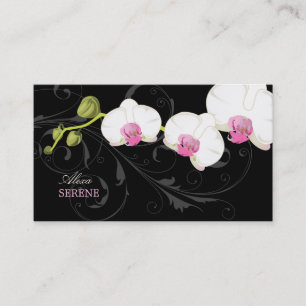 PixDezines orchid+swirls/diy färg Visitkort