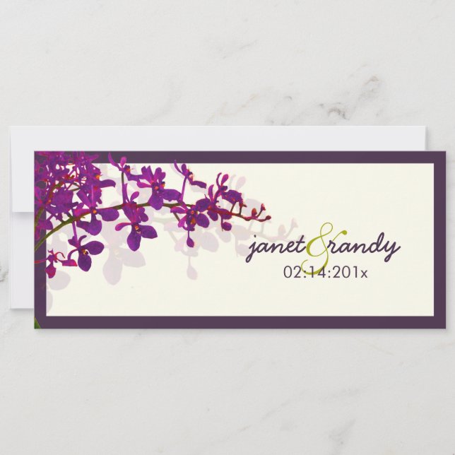 PixDezines orchids/renanthera Inbjudningar (Framsida)