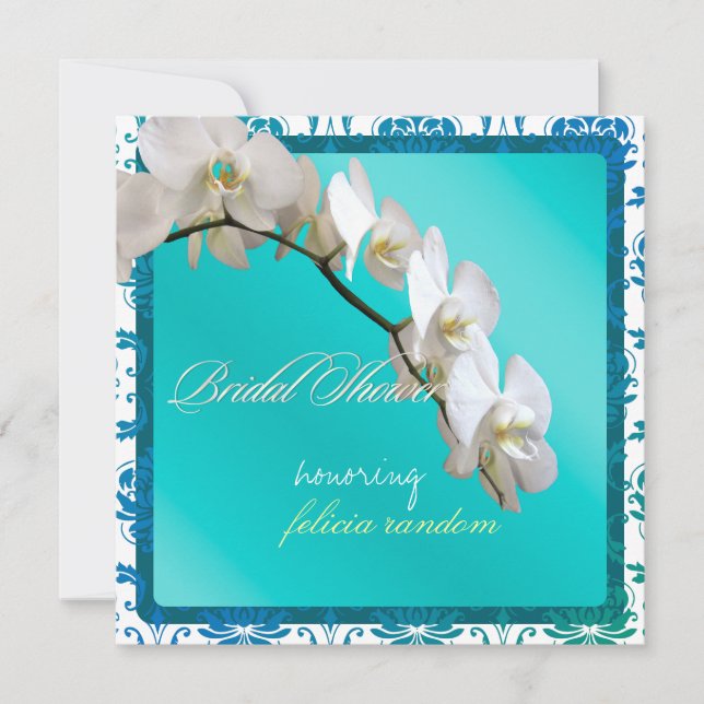 PixDezines orkidéer/phalaenopsis Inbjudningar (Framsida)