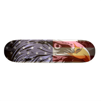 PixDezines örn/amerikan flagga Old School Skateboard Bräda 21,6 Cm