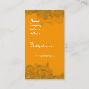 PixDezines Ornamental swirls, faux guld Visitkort