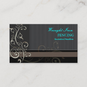 PixDezines Ornamental Swirls + streck Visitkort