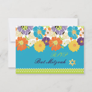 PixDezines osa/Alegre-blommigt, Bat mitzvah OSA Kort