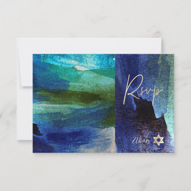 PixDezines OSA Artistic Watercolor Pub Mitzvah ✡ (Framsida)