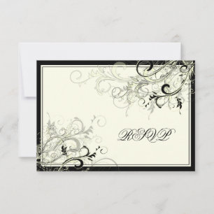 PixDezines OSA BLACK SWIRLS/DIY BACKGROUND Kort