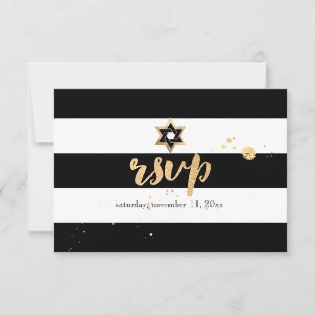 PixDezines osa black/white/rand pub mitzvah (Framsida)