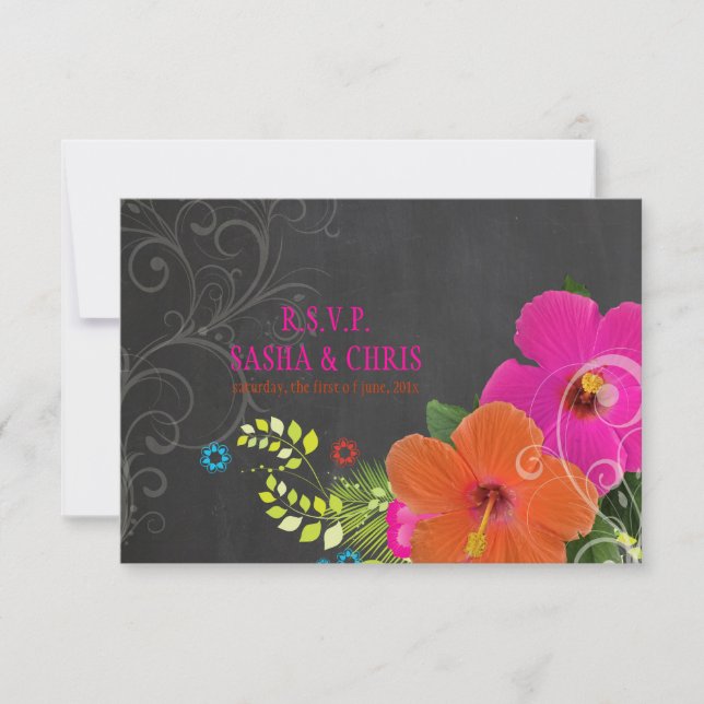 PixDezines osa chalkboard+hibiscus+fern (Framsida)