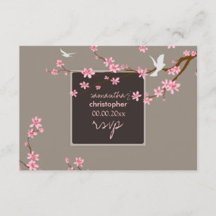 PixDezines osa Cherry blommar/Diy-bakgrund Kort