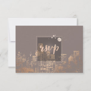 PixDezines OSA Dallas Skyline/Rosa Guld/DIY färg Kort