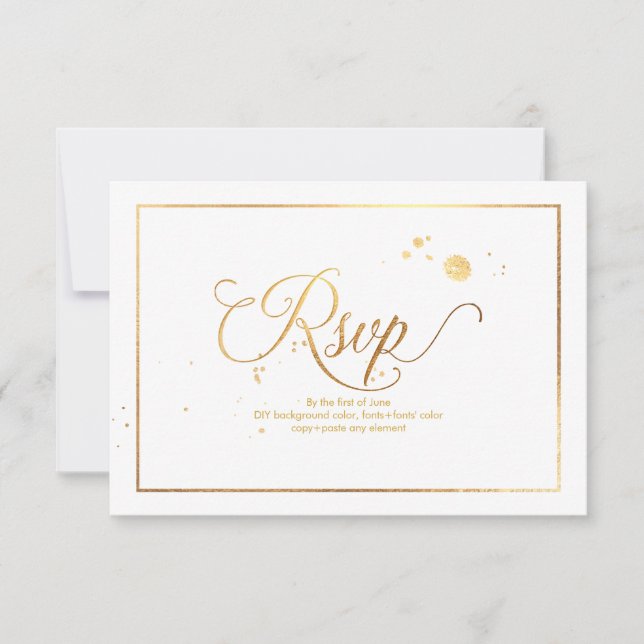 PixDezines OSA Dazzled Faux Guld Marble Confetti (Framsida)