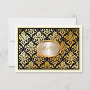 PixDezines osa faux guld jolie damask/diy Kort