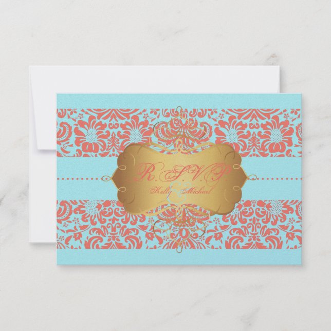 PixDezines osa Fidora Damask Kort (Framsida)