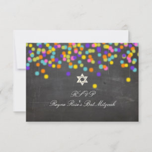 PixDezines osa fiesta+chalkboard/bat mitzvah Kort