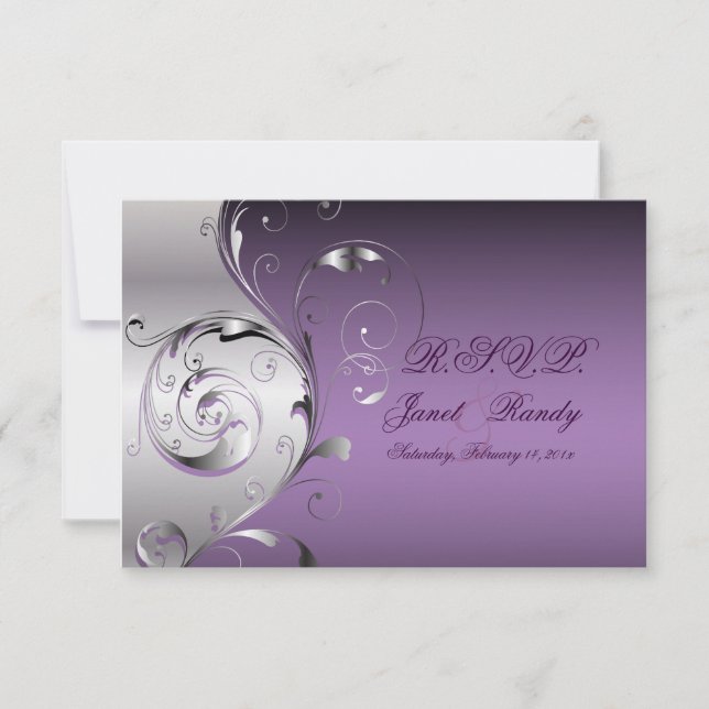 PixDezines osa Filigree+swirls/silver+lavender (Framsida)