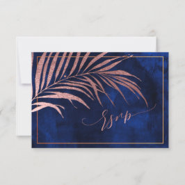 PixDezines OSA, Handflatan Fronds | Faux Ro Guld OSA Kort