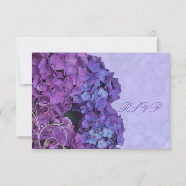 PixDezines OSA Hydrangea, blått Kort (Framsida)