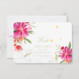 PixDezines osa kan blomma/vattenfärg Kort