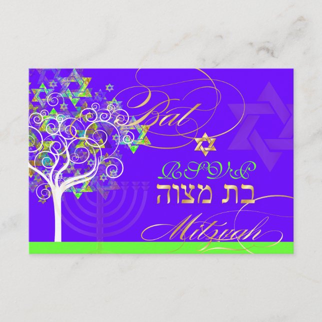 PixDezines osa livets träd/dyy färg Kort (Framsida)