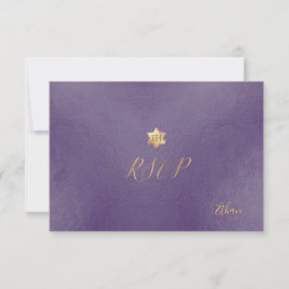 PixDezines OSA minimalist Dusty Lila Mitzvah ✡